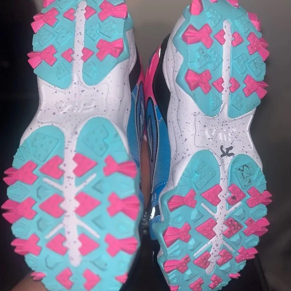 Fila Athletic Shoes with Pink and Blue Accents - Picture 3 of 3